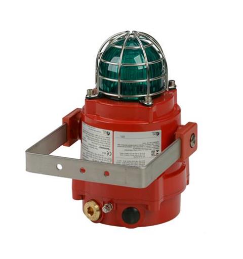 Ex LED Beacon BExBG L2DP 230vAC GREEN IP66/67 SS304 EExdIICT4/T5